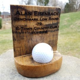 Engraved Golf Ball Trophy