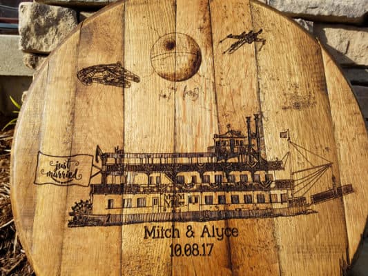 Bourbon Barrel Signature Guestbook