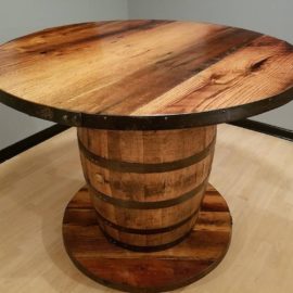 Bourbon Barrel Table