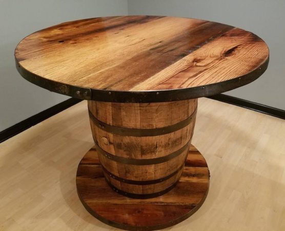 Bourbon Barrel Table