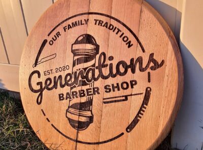 Bourbon Barrel Heads (Logos, Retirement, Weddings, Home Decor)